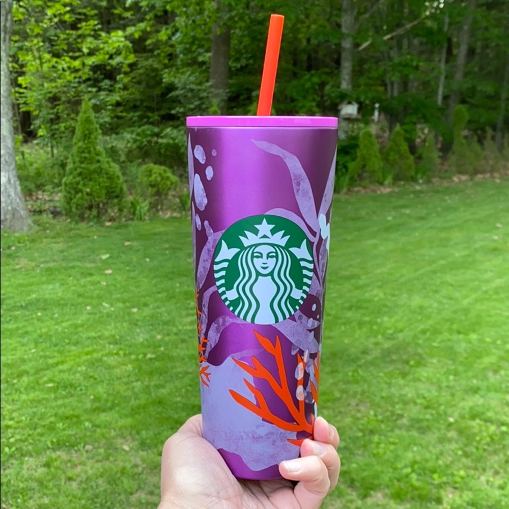 Starbucks Plum and coral tumbler summer 2021